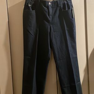 CJ Banks dark wash comfort waist jeans. Straight leg. Sz 18. NWT